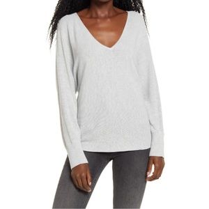 Leith Nordstrom V-Neck Dolman Sleeve Sweater